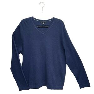 NEW Banana Republic V-neck 100% Cotton Sweater Men’s Size XXL Navy Blue xxl New